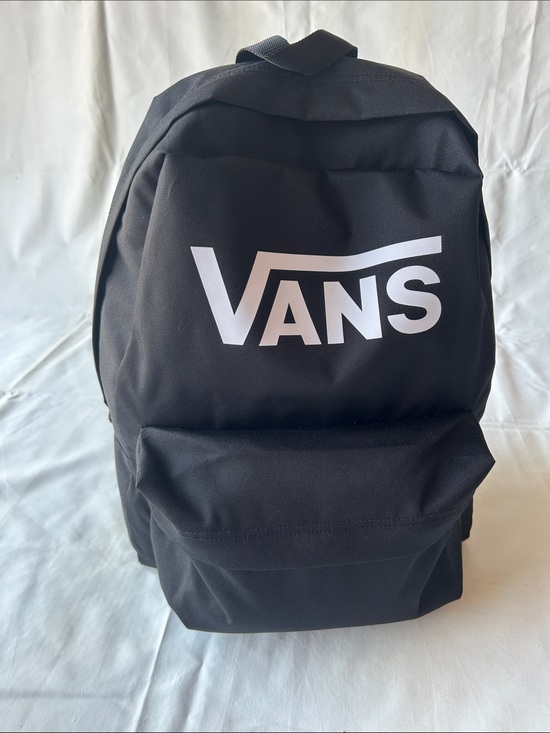 Vans Other - Vans Black Backpack with White Logo